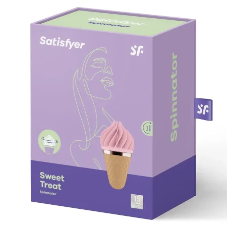 Κλειτοριδικός δονητής SATISFYER - SWEET TREAT SPINNATOR BROWN & PINK