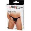 Ανδρικό στρινγκ Amorable by Rimba - Thong with zipper - One Size - Black