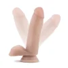 Ομοίωμα πέους DR SKIN Plus 7 Inch Posable Dildo With Balls Vanilla