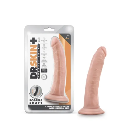 Ομοίωμα πέους DR SKIN Plus 7 Inch Posable Dildo Vanilla