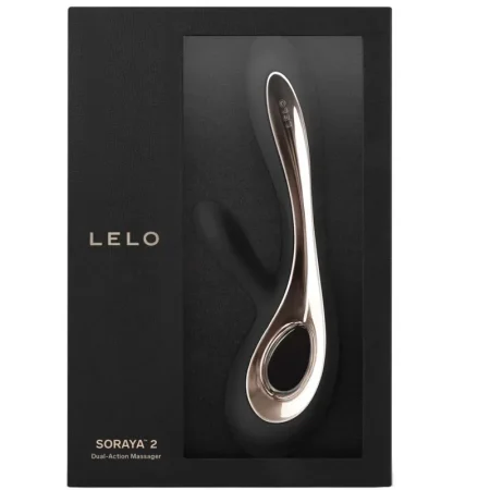 Δονητής τύπου rabbit LELO - SORAYA 2 BLACK RABBIT VIBRATOR