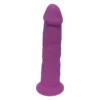 DILDO 6INCH PURPLE THERMO REACTIVE - REAL LOVE DREAMTOYS