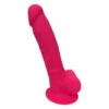 Dildo with Balls 7Inch Fuchsia - REAL LOVE | DREAMTOYS