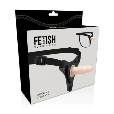 FETISH SUBMISSIVE HARNESS - FLESH REALISTIC SILICONE 12.5 CM