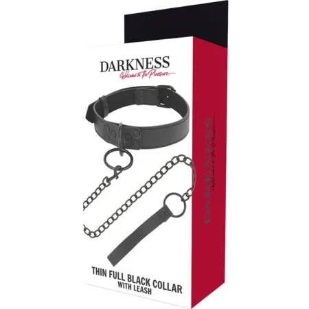 Κολάρο DARKNESS - BLACK NECKLACE WITH CHAIN