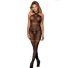 Ολόσωμο καλσόν SUBBLIME - 951948 FISHNET BODYSTOCKING WITH CROSSED NECK STRAPS BLACK ONE SIZE