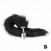 Πρωκτική σφήνα KINK - ANAL PLUG SIZE S 7 X 3 CM WITH SYNTHETIC TAIL 40 CM BLACK