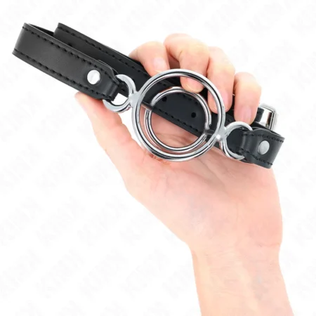 Φίμωτρο KINK - GAG WITH MULTIPLE O-RINGS 5 CM BLACK 63 X 2.5 CM