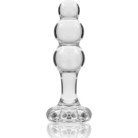 Γυάλινη πρωκτική σφήνα NEBULA SERIES BY IBIZA - MODEL 1 ANAL PLUG BOROSILICATE GLASS CLEAR 10.5 CM X 3 CM