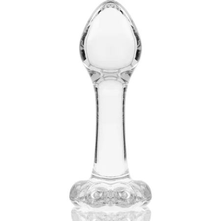 Γυάλινη πρωκτική σφήνα NEBULA SERIES BY IBIZA - MODEL 2 ANAL PLUG BOROSILICATE GLASS CLEAR 11 CM X 3.5 CM