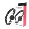 Φίμωτρο DARKNESS BLACK BREATHABLE SILICONE GAG