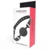 Φίμωτρο DARKNESS BLACK BREATHABLE SILICONE GAG