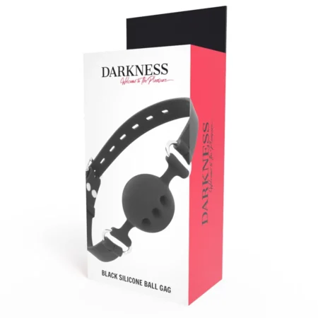 Φίμωτρο DARKNESS BLACK BREATHABLE SILICONE GAG