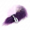 Πρωκτική σφήνα KINK - ANAL PLUG SIZE S 7 X 3 CM WITH SYNTHETIC TAIL 40 CM PURPLE