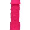 Ρεαλιστικό ομοίωμα DILDO 8.5INCH WITH BALLS FUCHSIA THERMO REACTIVE - REAL LOVE DREAMTOYS