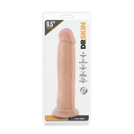 Ρεαλιστικό ομοίωμα πέους Dr. Skin By Blush® | Realistic Vanilla 9.5 Inch long Dildo With Suction Cup Base