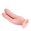 Διπλό ομοίωμα πέους Dr. Skin By Blush® | Vanilla 8-Inch long Dildo With Suction Cup Base