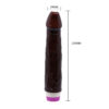 Ρεαλιστικός δονητής BAILE - WAVES OF PLEASURE VIBRATOR 23 CM BROWN