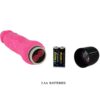 Ρεαλιστικός δονητής BAILE - COLORFUL SEX REALISTIC VIBRATOR PINK 24 CM