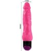 Ρεαλιστικός δονητής BAILE - COLORFUL SEX REALISTIC VIBRATOR PINK 24 CM