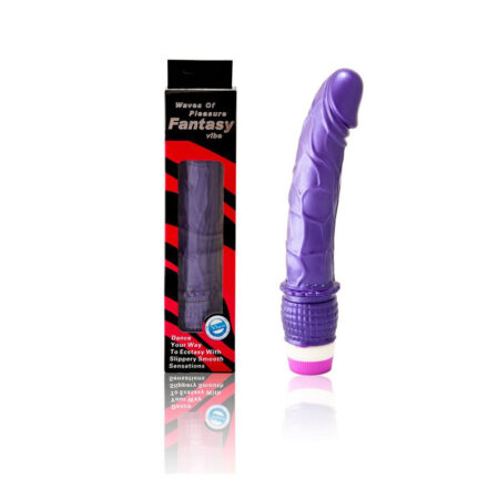 Ρεαλιστικός δονητής BAILE - WAVES OF PLEASURE VIBRATOR 23 CM PURPLE