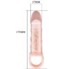 Προέκταση Πέους BAILE - PENIS EXTENDER SHEATH WITH STRAP FOR TESTICLES 13.5 CM