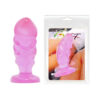 Πρωκτική σφήνα BAILE - UNISEX ANAL PLUG WITH PINK SUCTION CUP