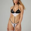 Κορμάκι Crotchless Play Body-Set Izabel - black - Christine