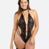 Κορμάκι 3 τεμ. Open crotch Body-Set Renee - Black