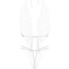 Κορμάκι 3 τεμ. Open crotch Body-Set Renee - white