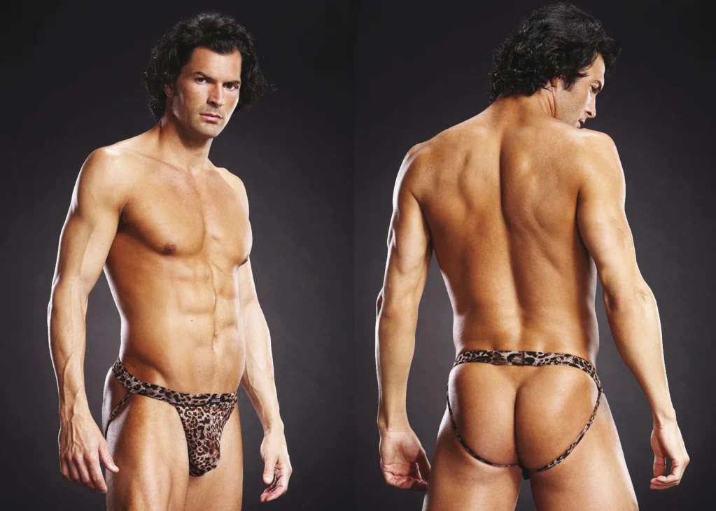 Ανδρικό εσώρουχο jock strap BLUE LINE Jock Strap Leopard