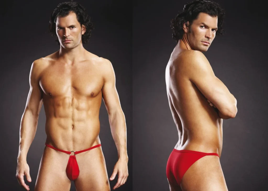 Ανδρικό εσώρουχο BLUE LINE Microfiber Pouch Bikini Red