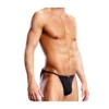 Ανδρικό slip BLUE LINE PERFORMANCE MICROFIBER STRING BIKINI BLACK