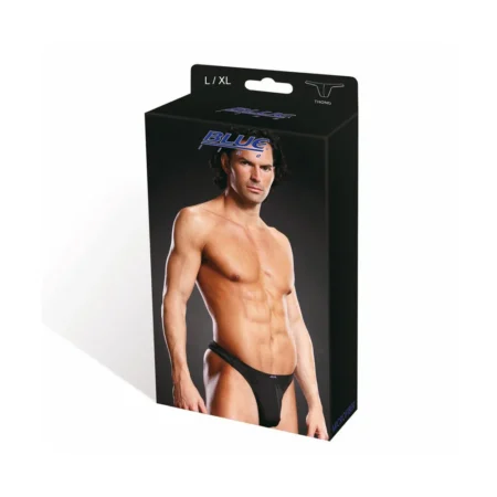 Ανδρικό εσώρουχο thong BLUE LINE Performance Microfiber thong black L/XL