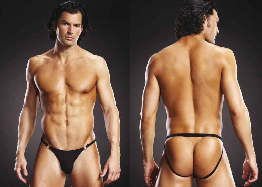 Ανδρικό εσώρουχο BLUE LINE Thong Black