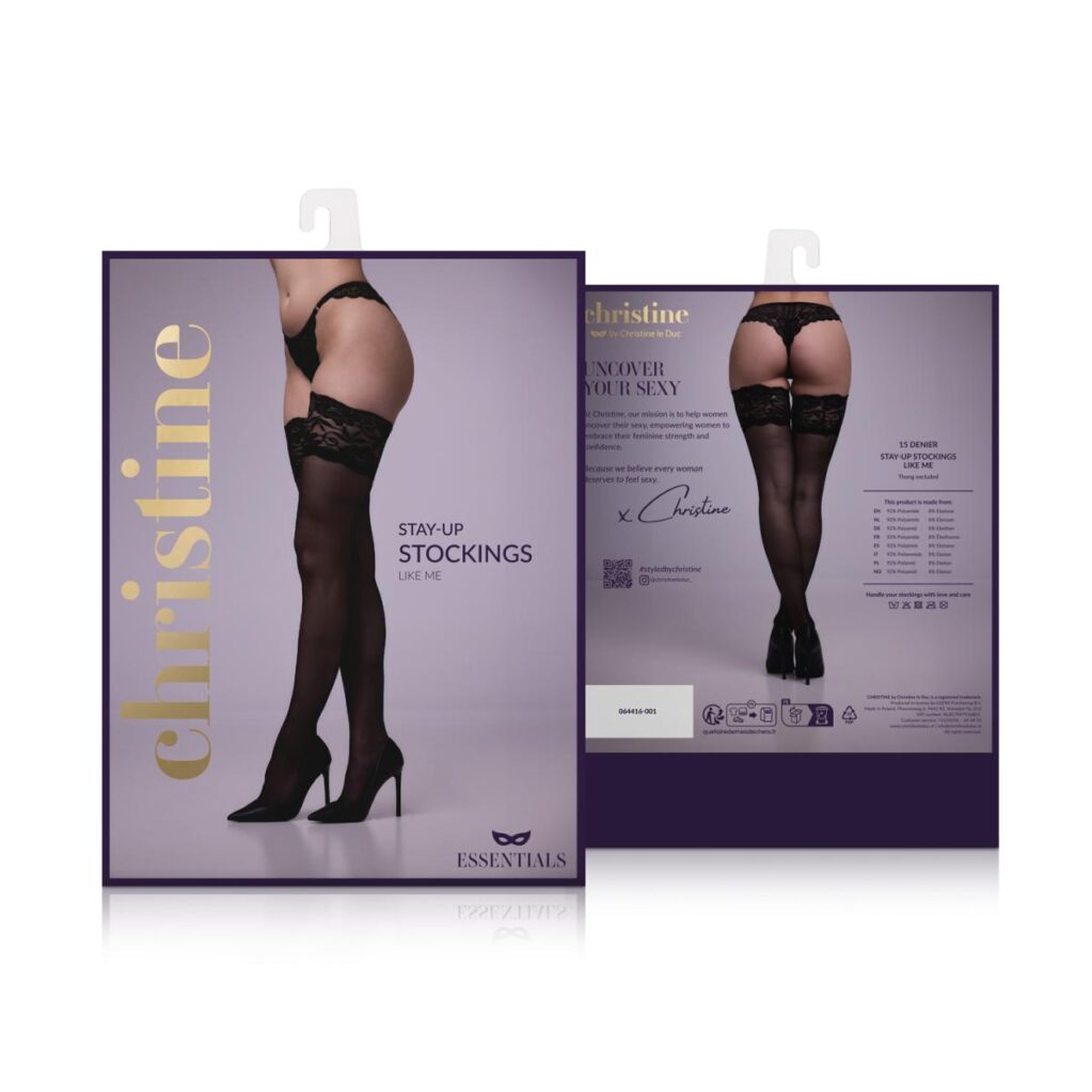 Κάλτσες Hold-Up stockings Like me - Black - Christine