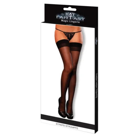 Κάλτσες HOT FANTASY Stockings Straps - Black