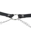 Harness μέσης και ποδιών SUBBLIME - LEATHER BELT HARNESS BLACK ONE SIZE