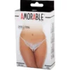 Εσώρουχο χωρίς καβάλο Amorable by Rimba - Open Butterfly String - One Size - White