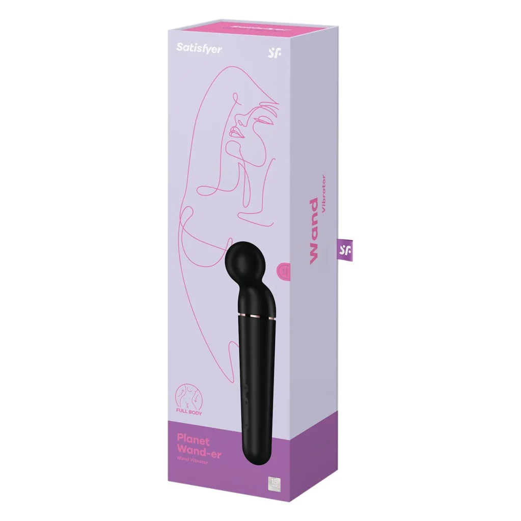 Δονητής μασάζ PLANET WAND-ER BLACK AND ROSEGOLD - SATISFYER
