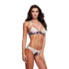 Σετ εσώρουχα Grey Floral & Lace Bra Set - BACI LINGERIE