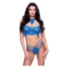 Σετ εσώρουχα STRAPPY LACE BRA & PANTY SET BLUE BACI LINGERIE