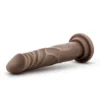 Ρεαλιστικό Ομοίωμα πέους Dr. Skin Silicone By Blush® | Dr. Carter Realistic Chocolate 7.5-Inch Long Dildo With Suction Cup Base