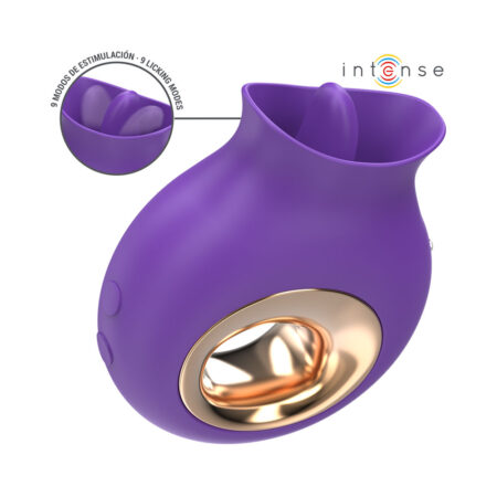 Κλειτοριδικός δονητής INTENSE - TULI CLITORIS STIMULATOR 9 VIBRATIONS & 9 OSCILLATIONS PURPLE