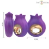 Κλειτοριδικός δονητής INTENSE - TULI CLITORIS STIMULATOR 9 VIBRATIONS & 9 OSCILLATIONS PURPLE