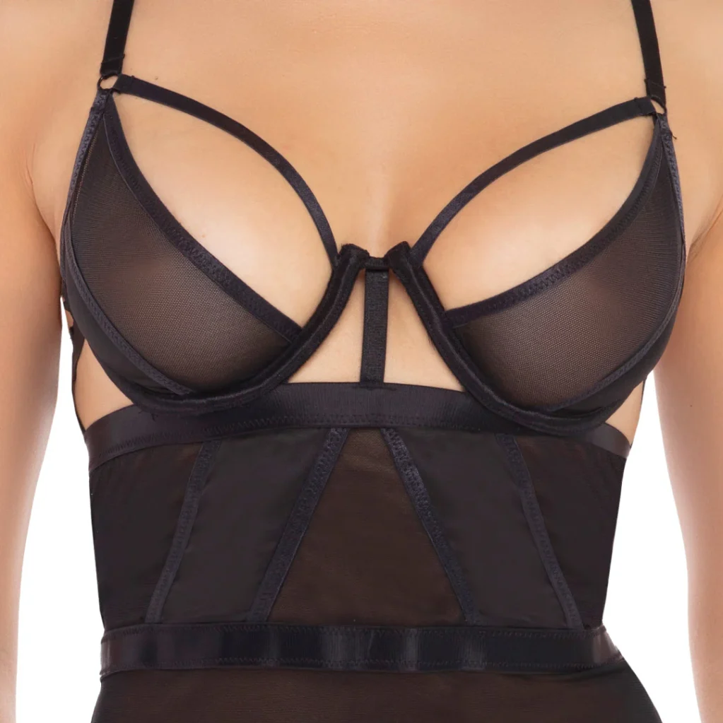 Babydoll με στρινγκ New In Town 2 Piece Chemise Set RENE ROFE LINGERIE