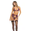 Σετ εσώρουχα RENE ROFE SNEAK PEAK 3PC SET PURPLE