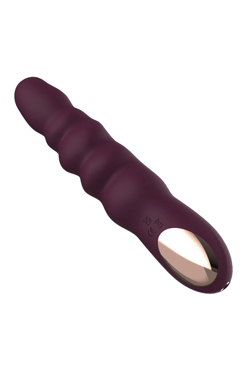 Δονητής ESSENTIALS RIBBED POWER VIBE PURPLE - Image 3