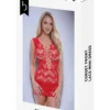 Μίνι φόρεμα Corset Front Lace Mini Dress Red BACI LINGERIE