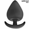 ADDICTED TOYS ANAL PLUG W. CRESCENT SILICONE XL 9.5CM
